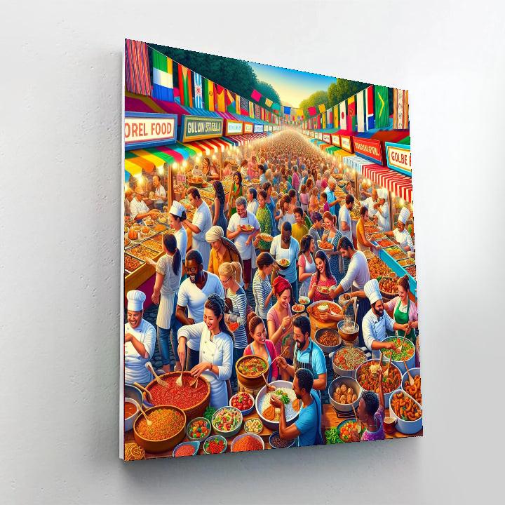 Dubai Food Festival Number Painting