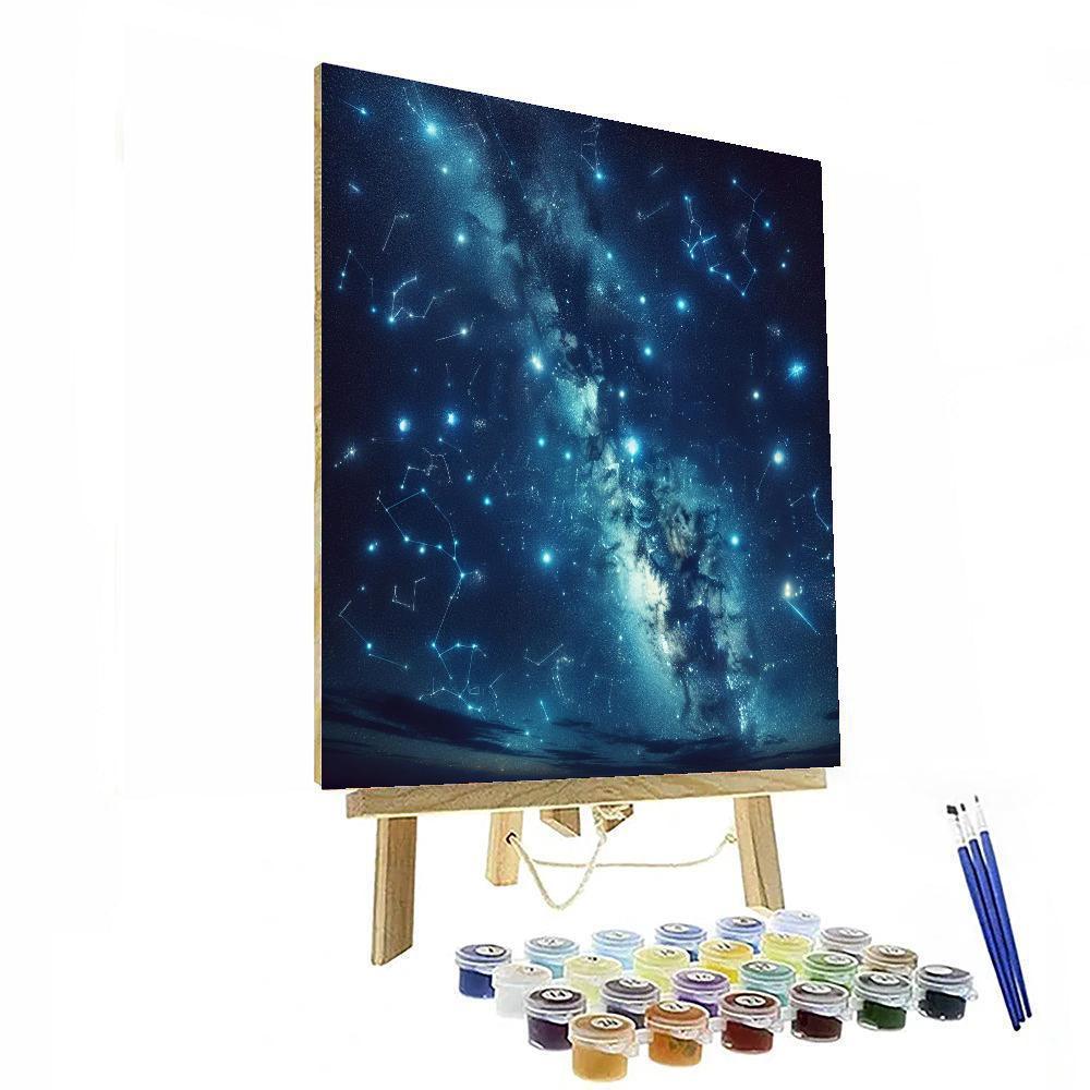 Astronomer's Night Sky DIY Paint By Numbers