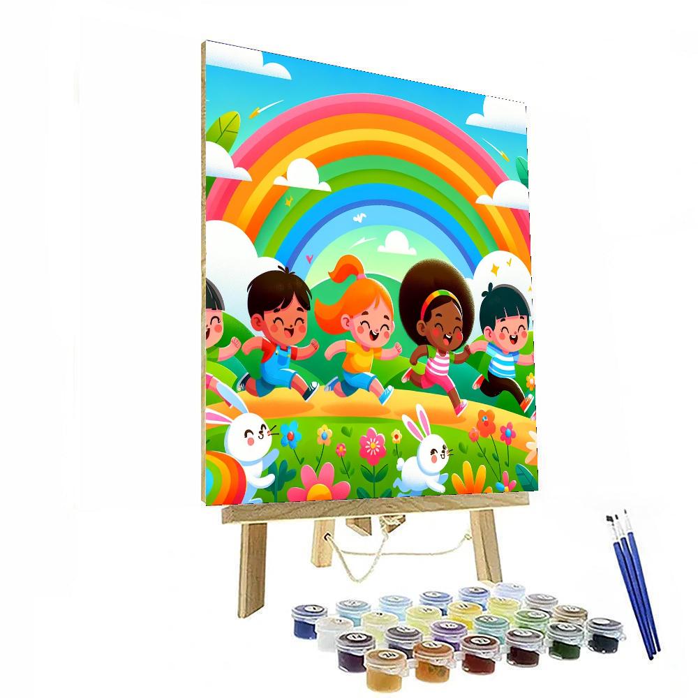 Rainbow Adventure Race Paint By Number