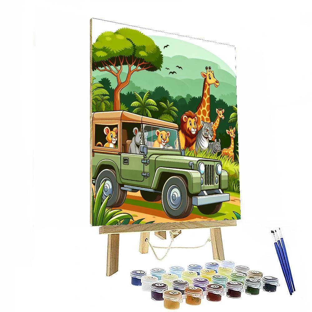 Jungle Expedition Safari Number Painting