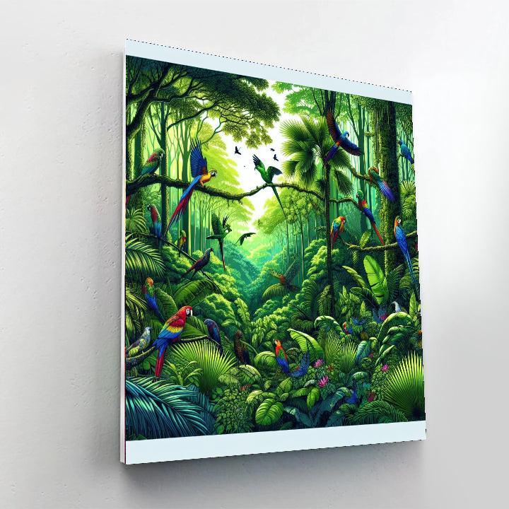 Tropical Rainforest Vividness DIY Paint By Numbers
