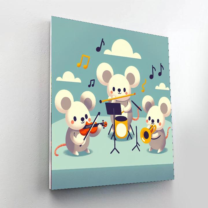 Musical Mice Painting By Numbers Kit