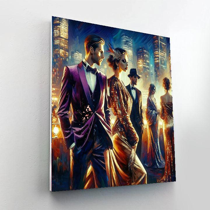 Glamorous Night Out Numbered Painting Kits