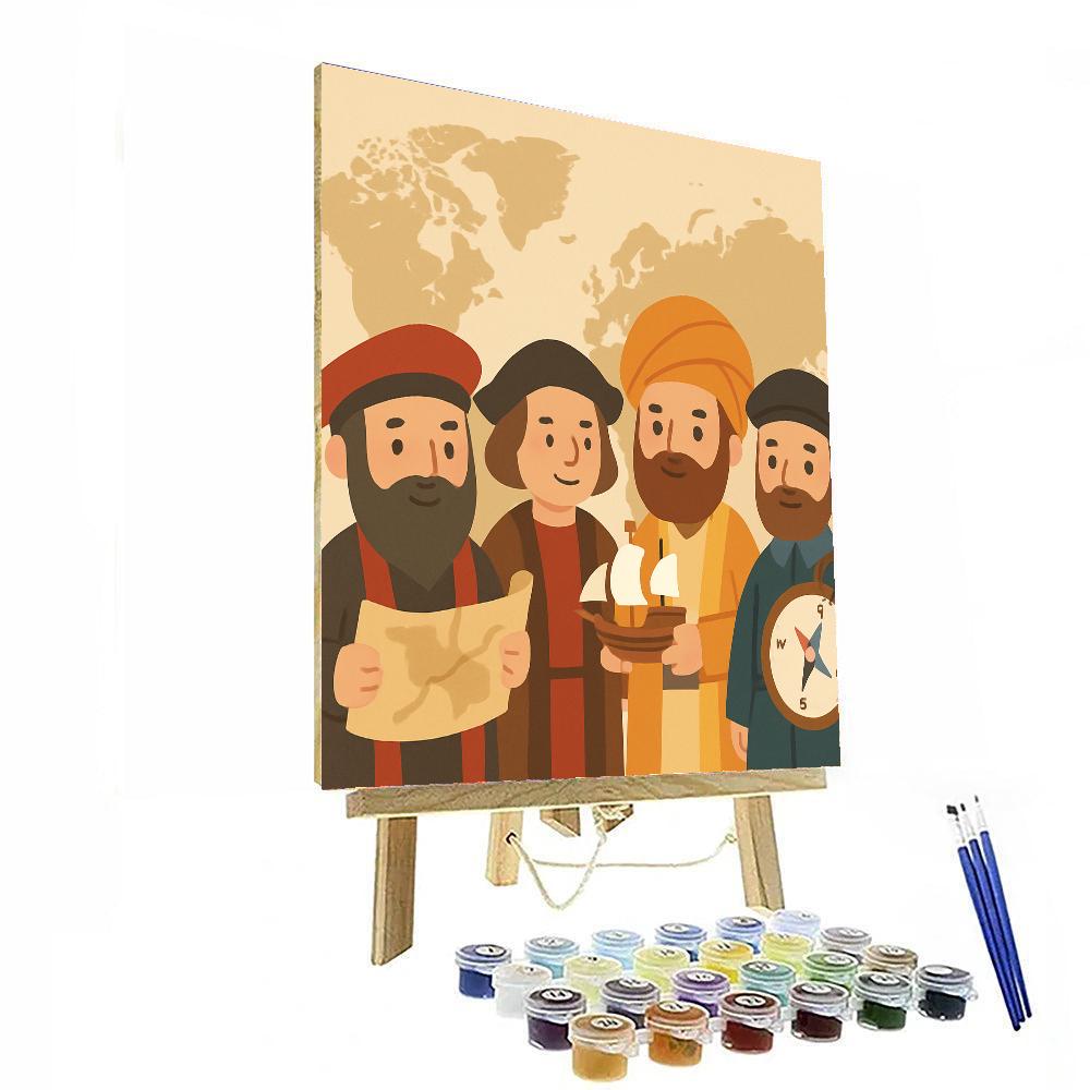 Historical Explorers’ Journey Paint By Color