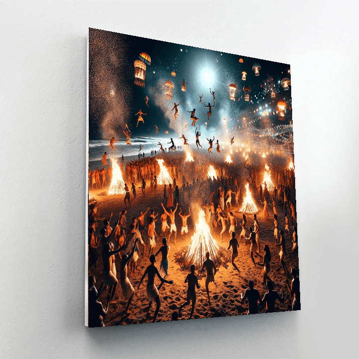 Noche De San Juan - Spain Number Painting