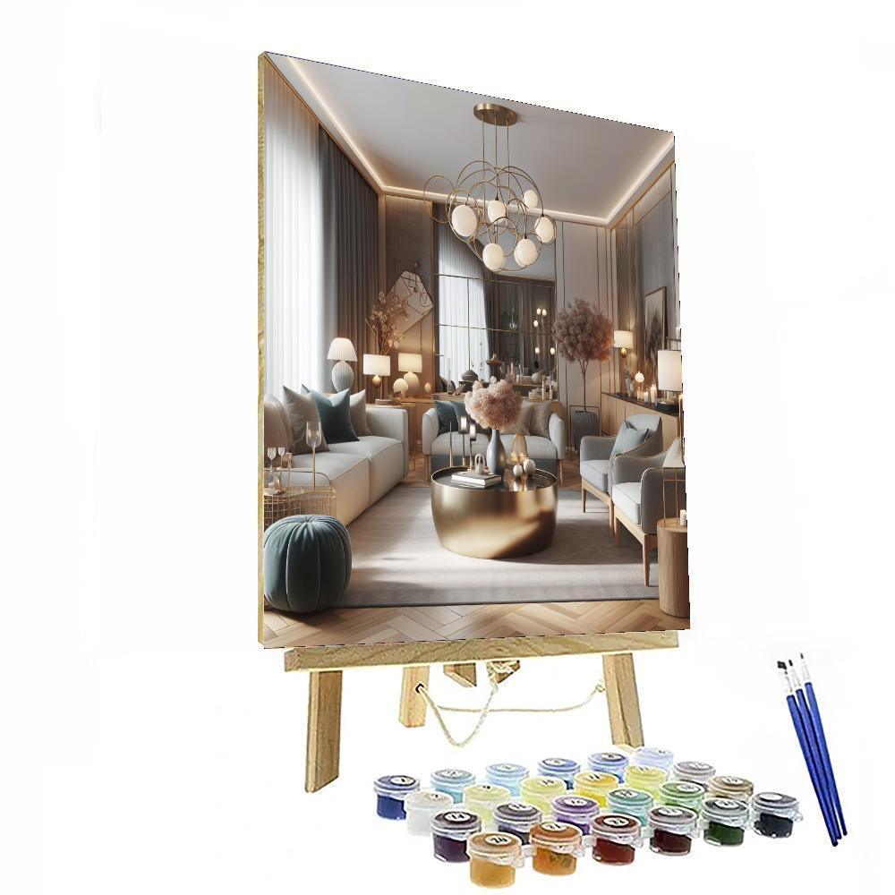 Mid-century Modern Escape Paint By Numbers