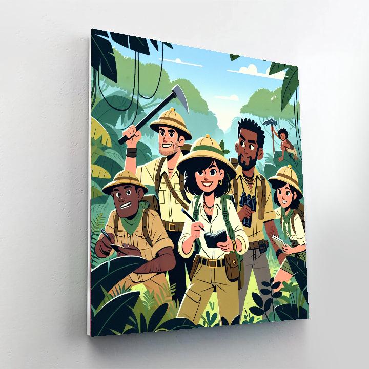 Jungle Explorers' Hidden Valley Number Painting