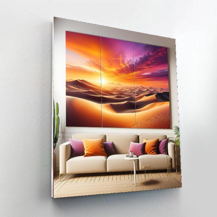 Peaceful Desert Sunset Numbered Painting Kits