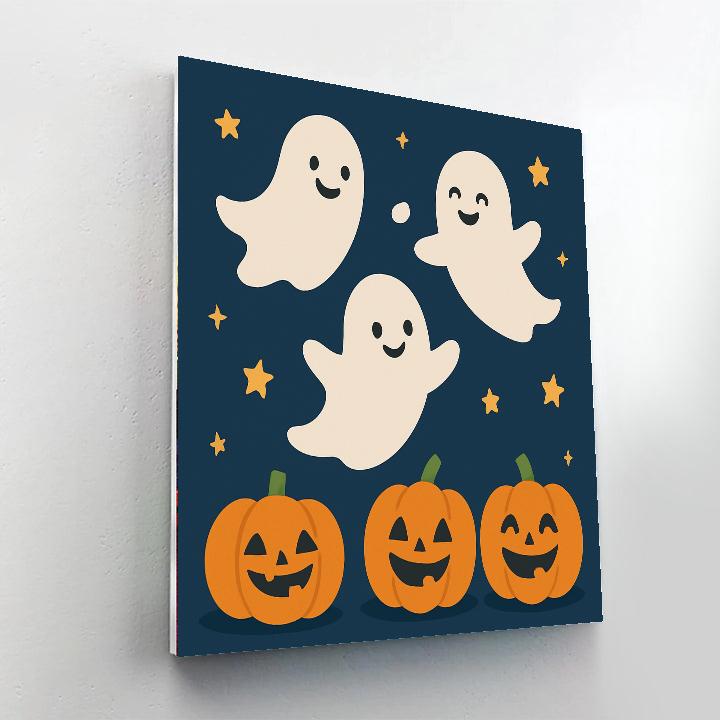 Giggle Ghosts Paint By Numbers