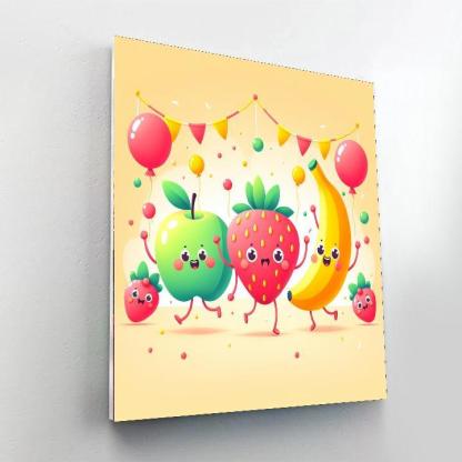 Dancing Fruit Fiesta Paint By Numbers Art