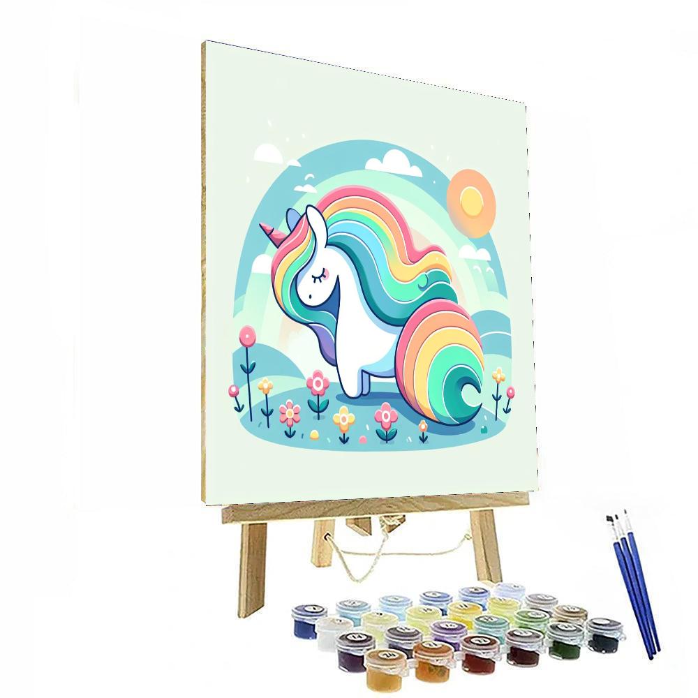 Magic Unicorn Land Paint By Numbers
