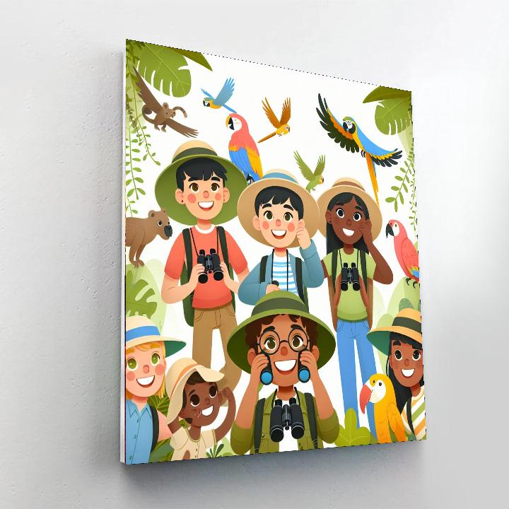 Safari Jungle Explorers DIY Paint By Numbers