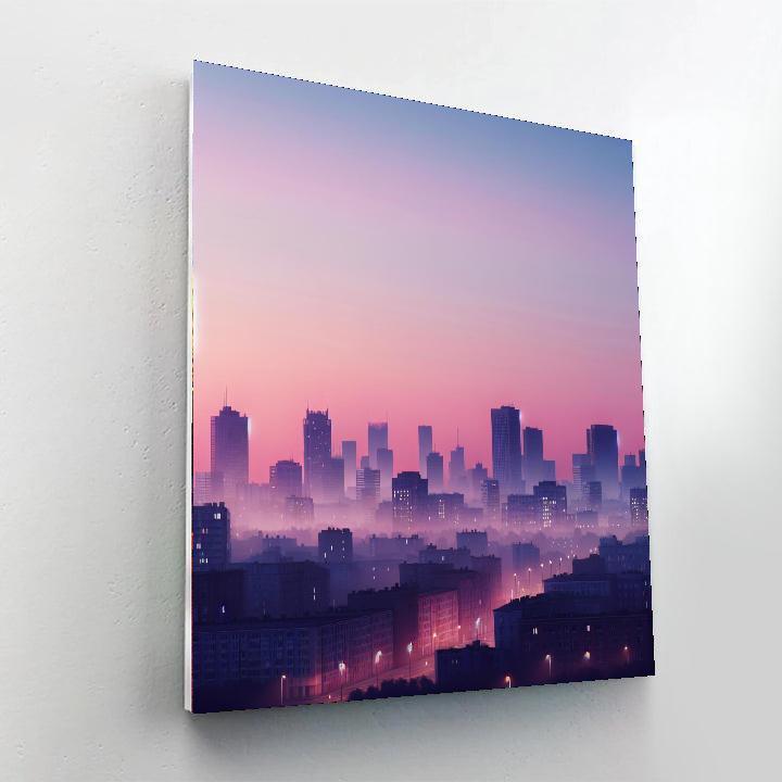 Pastel Skyline Painting Number Kit