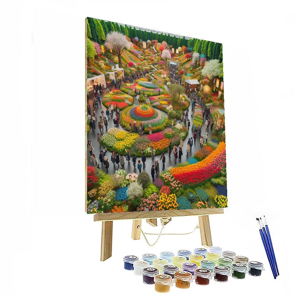 World Flower Council's International Flower Show - Netherlands Painting Number Kit