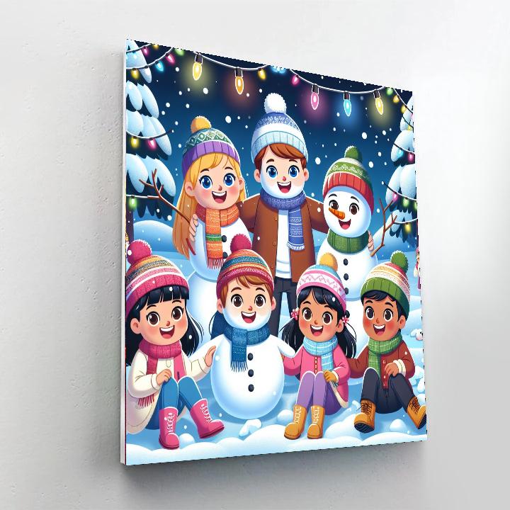 Winter Wonderland Party Painting By Numbers Kit