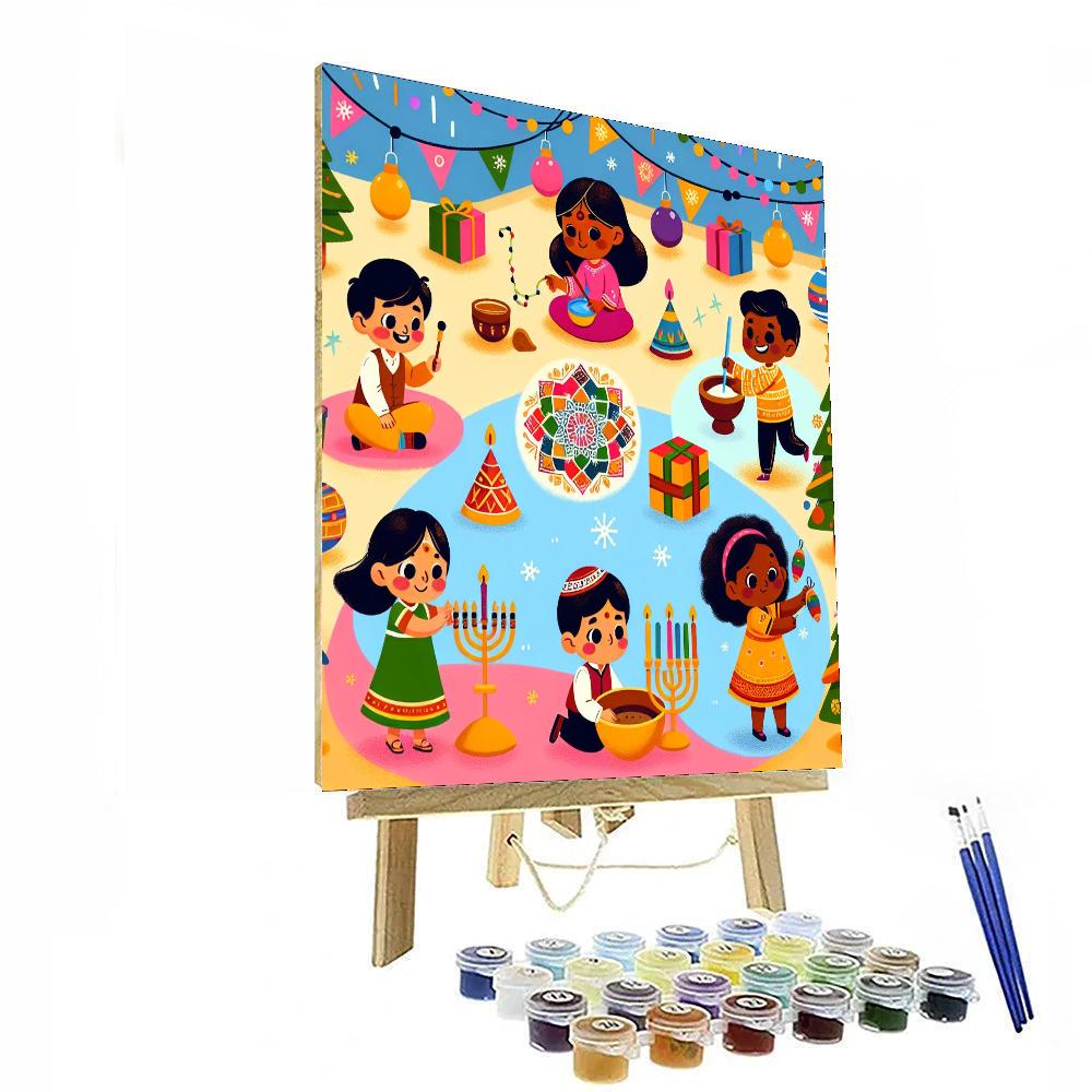 Festive Fun Paint By Numbers Kits
