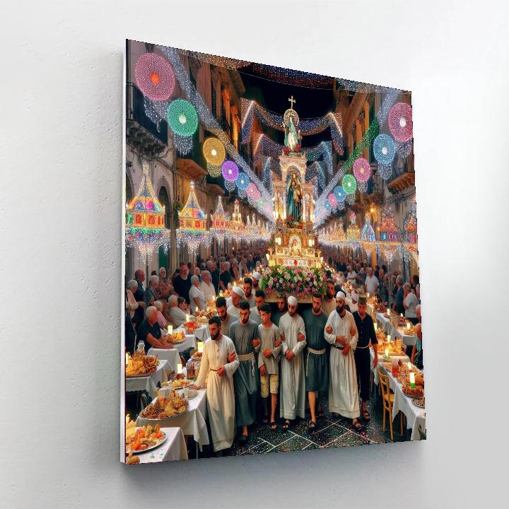 Feast Of St. Lucia - Italy DIY Paint By Numbers