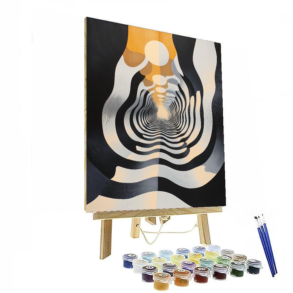 M.C. Escher Inspired Echoes Of Infinity  Number Painting