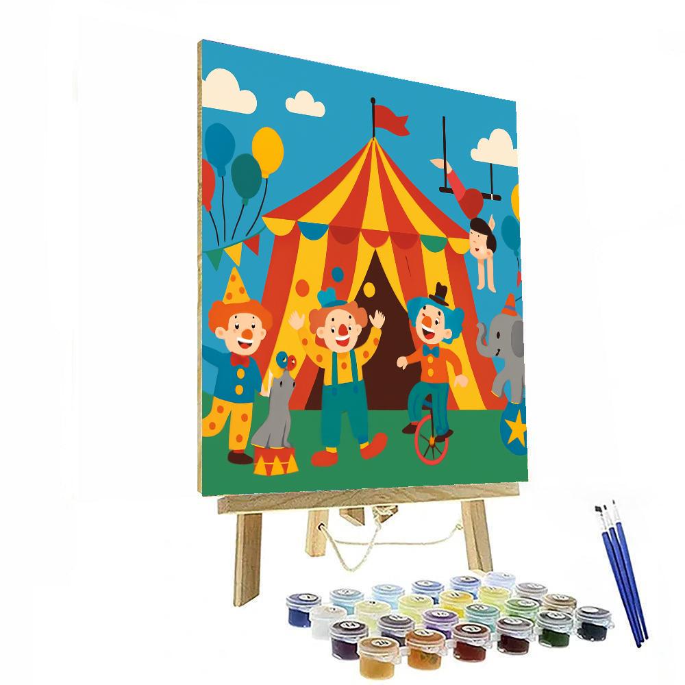 Charming Circus Troupe Paint By Color