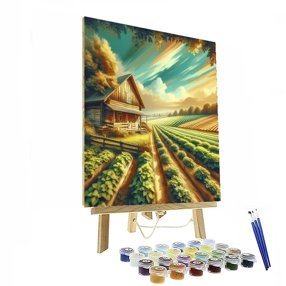 Rustic Homestead Tranquility Paint By Numbers
