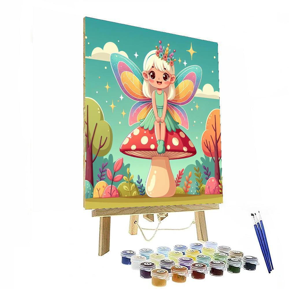 Playful Fairy Paint By Numbers Art