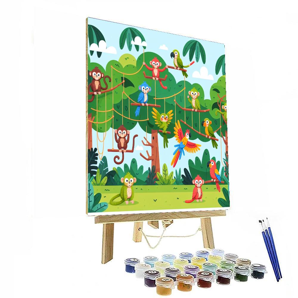 Energetic Jungle Jam Paint By Numbers Kits