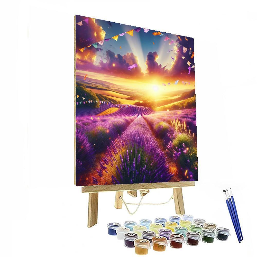 Joyful Lavender Festival Paint By Numbers Kits