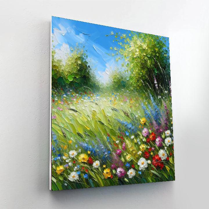 Springtime Meadow Escape Paint By Numbers Art
