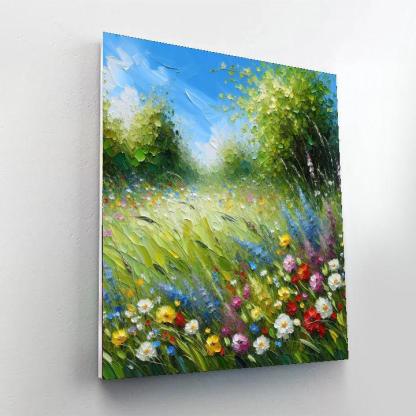 Springtime Meadow Escape Paint By Numbers Art
