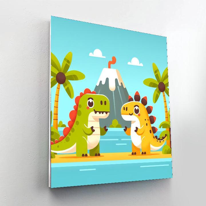 Dino Island Expedition Paint By Number