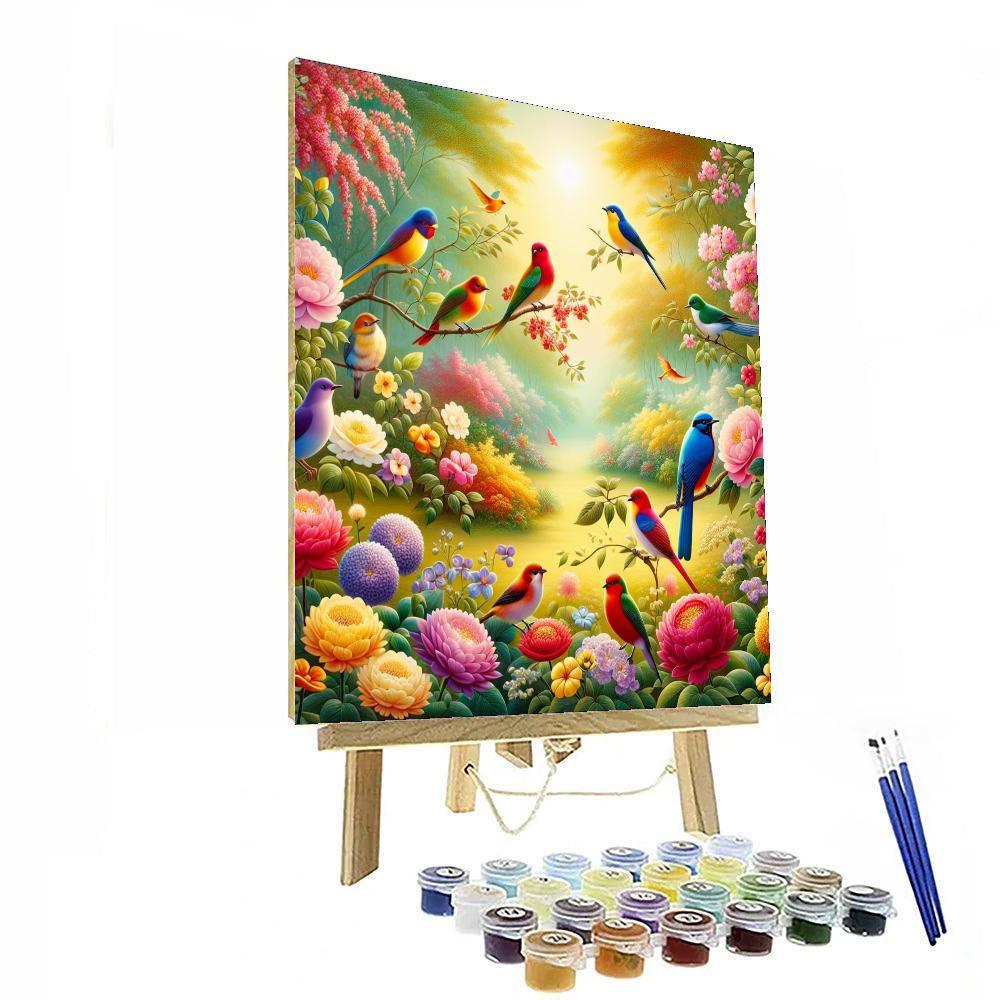 Beautiful Birdsong Retreat DIY Paint By Numbers