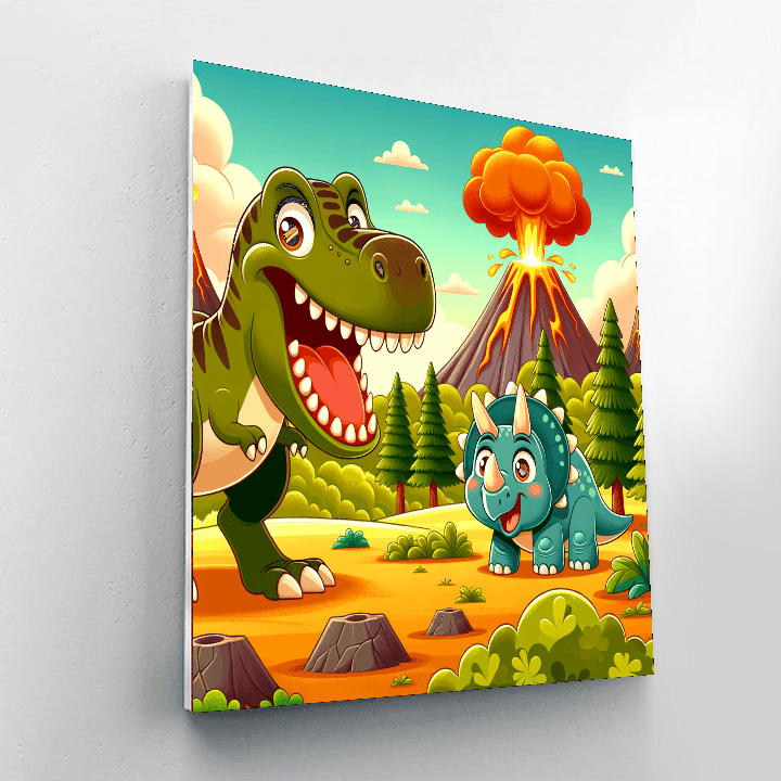 Super Fun Dino Day Numbered Painting Kits