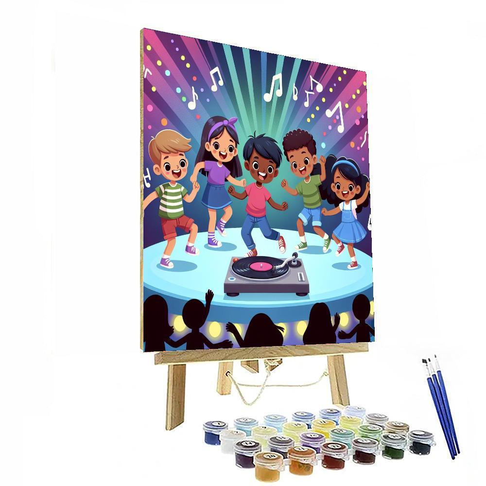 Funky Dance Party Paint By Numbers Art