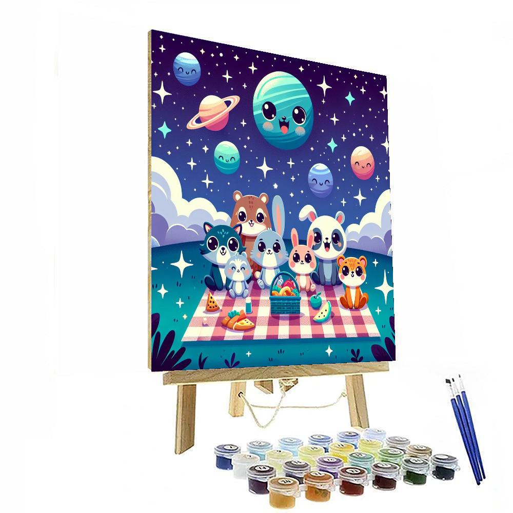 Magical Starry Night Picnic Paint By Numbers