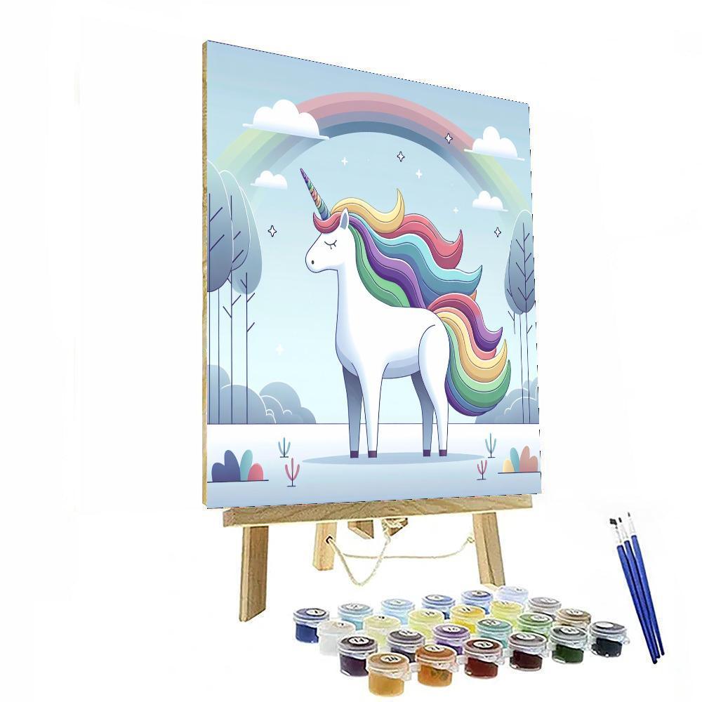 Magical Woodland Unicorn Paint By Color