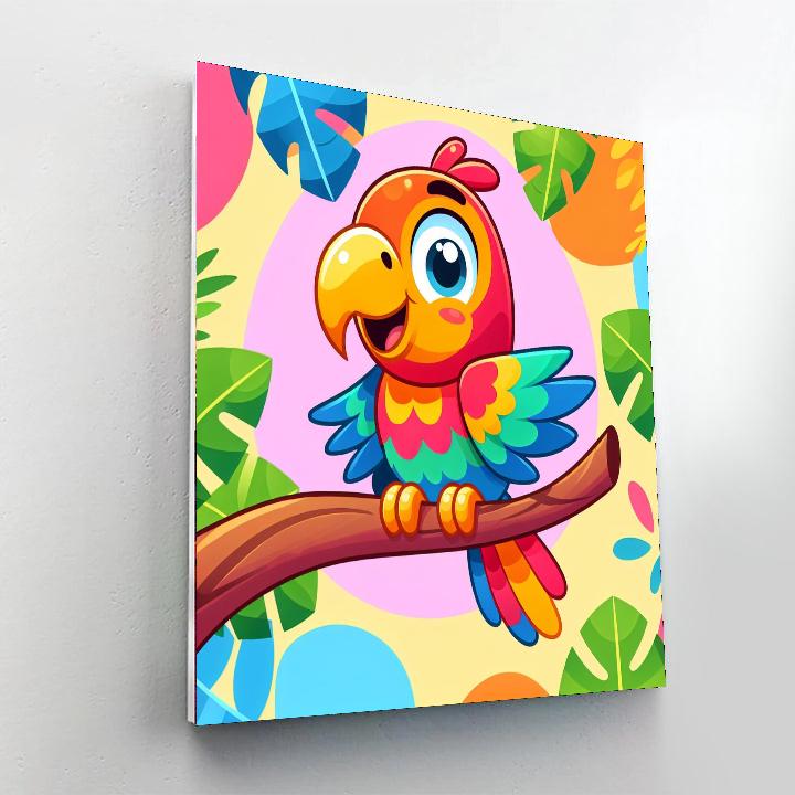 Bold Parrot Numbered Painting Kits