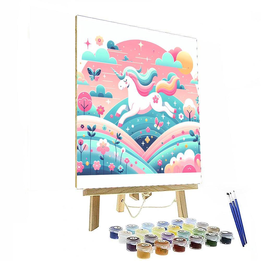 Dreamy Unicorns Paint By Numbers Art