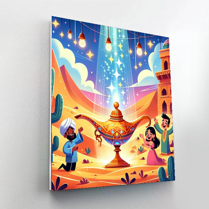 Magic Lamp Desert Tale DIY Paint By Numbers