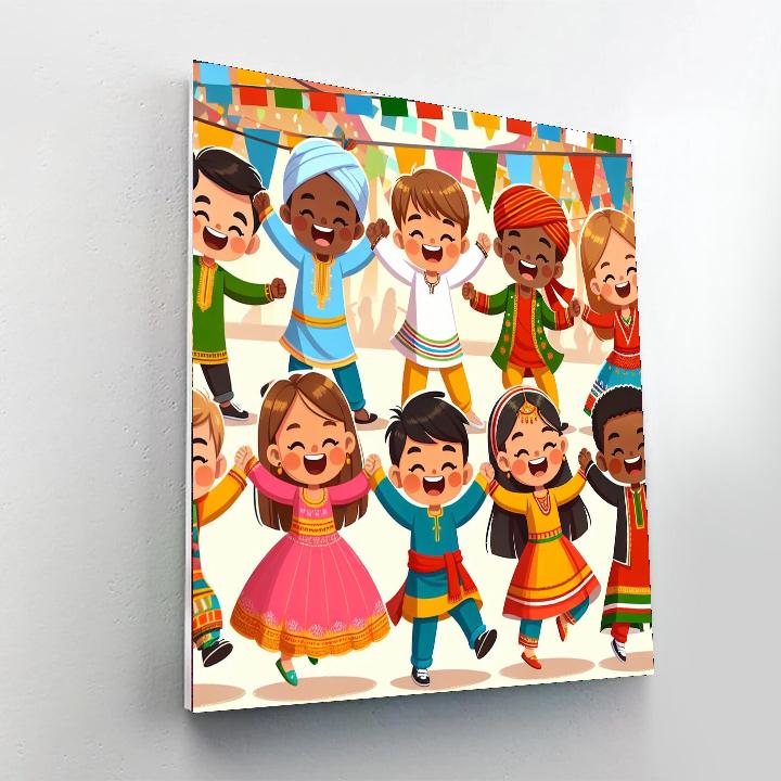 Charming Cultural Festival Number Painting