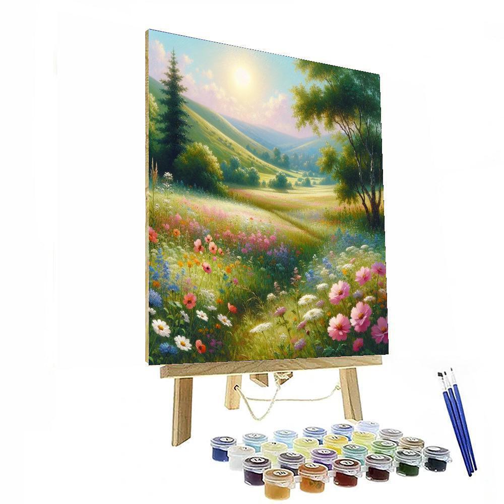 Summer Bloom Meadow DIY Paint By Numbers