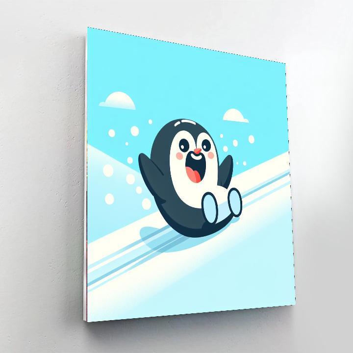 Penguin Arctic Adventure Number Painting