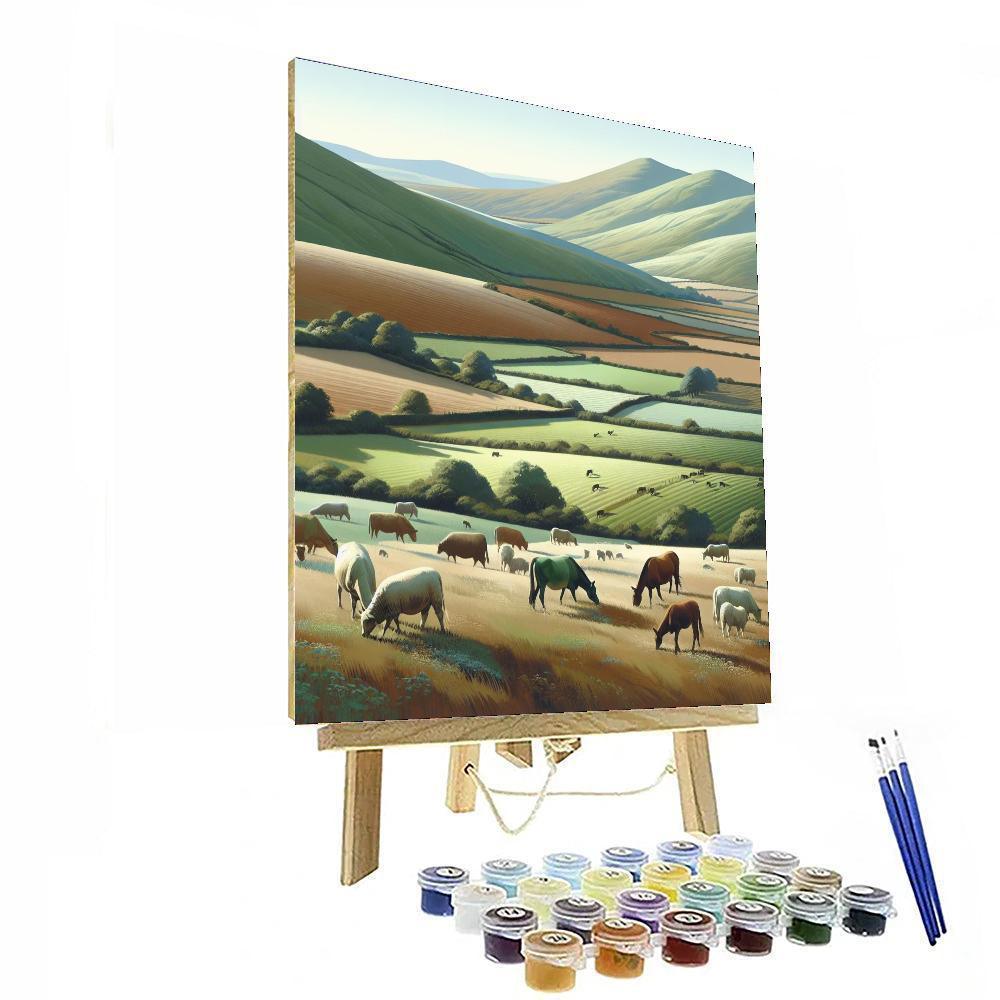 Peaceful Pasture Lands Paint By Number