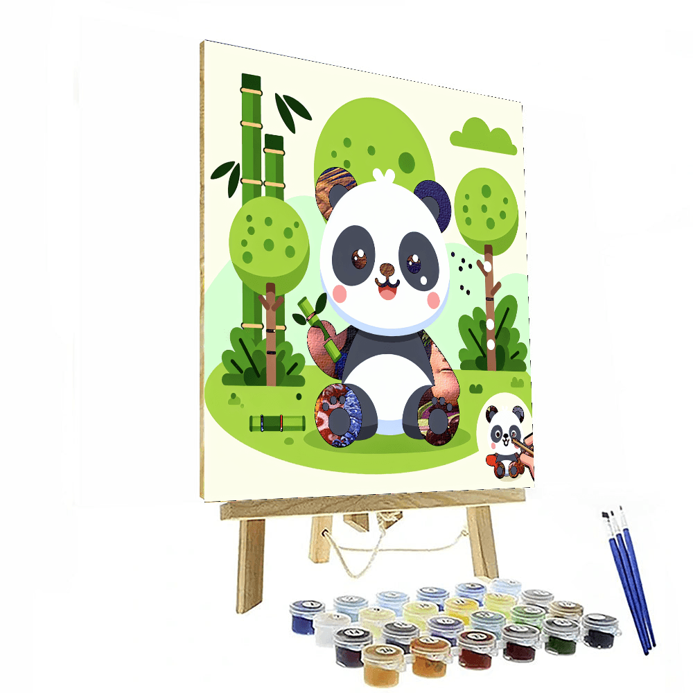 Perky Panda Number Painting