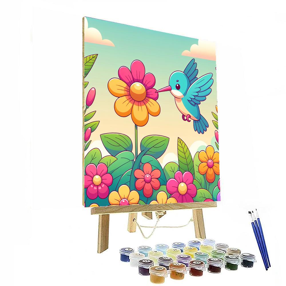 Happy Hummingbird's Nectar Quest DIY Paint By Numbers