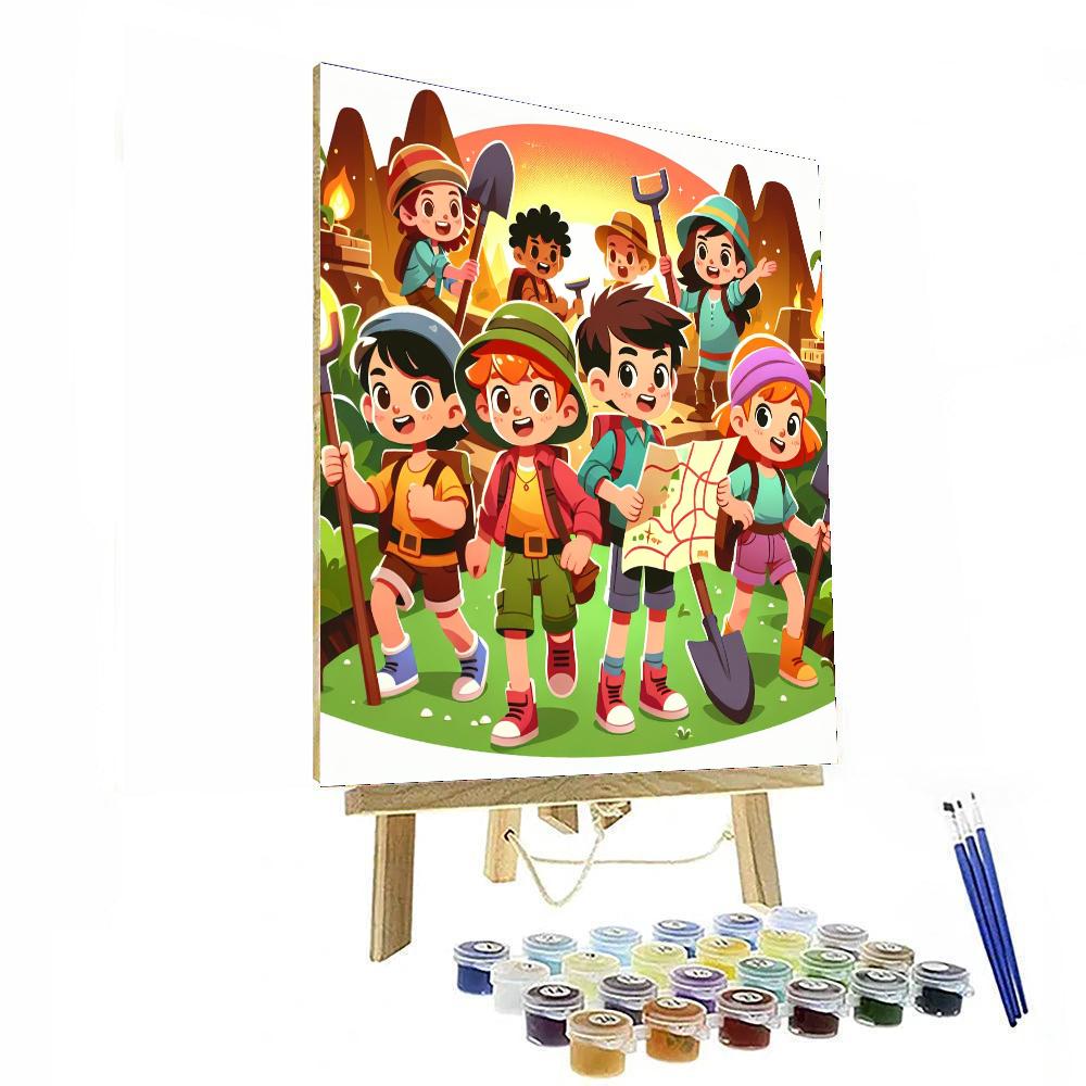 Treasure Hunter’s Journey Number Painting