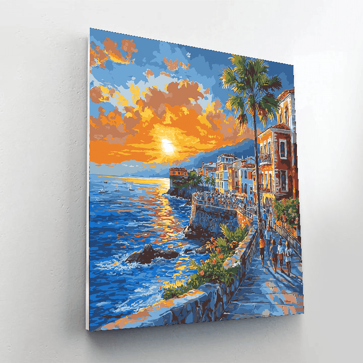 Havana's Malecón - Cuba DIY Paint By Numbers