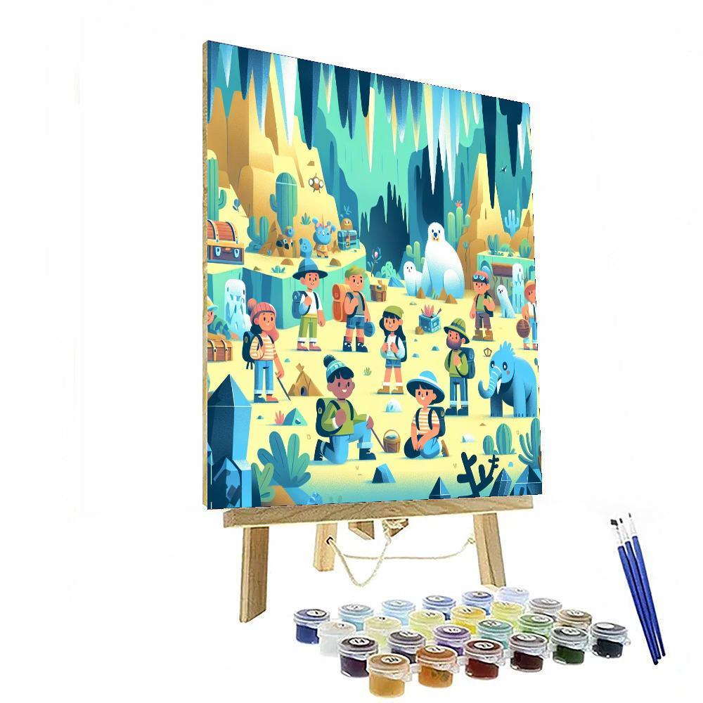 Secret Cave Expedition Paint By Numbers Art