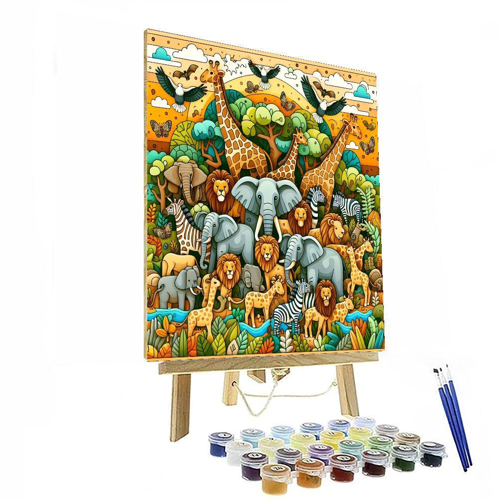 Wondrous Safari Expedition - DIY Painting By Numbers Kit – Artistry Rack