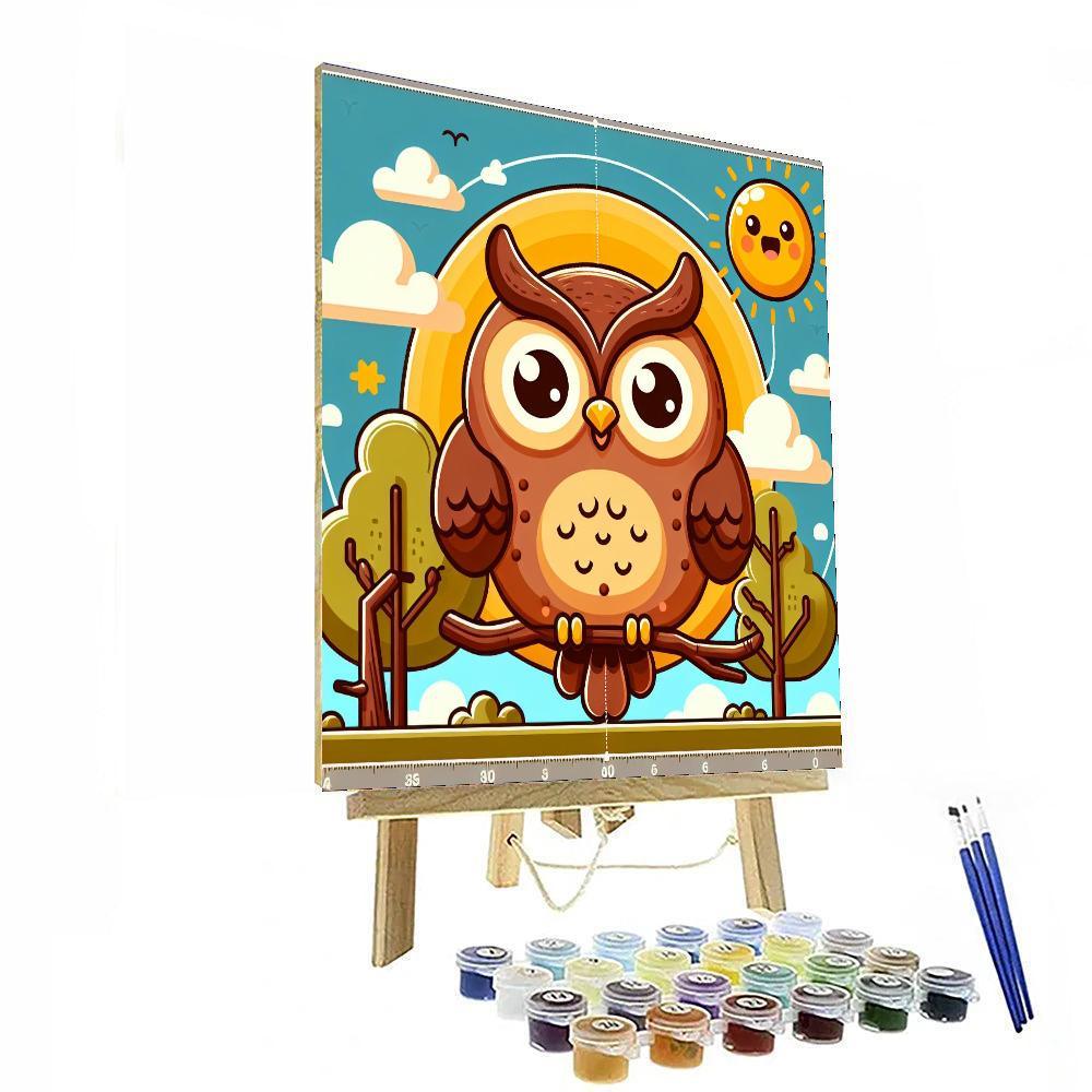 Sunny Day Owl Paint By Number