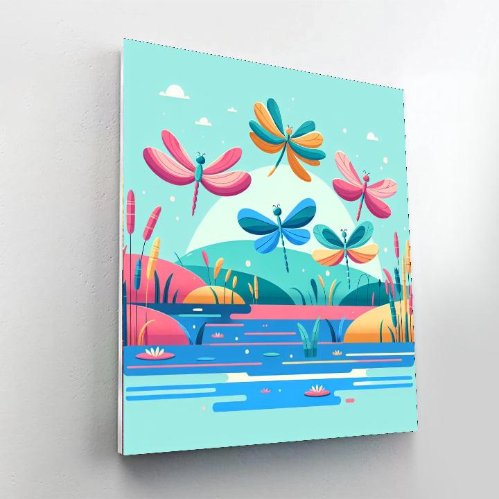 Dragonfly Dream Dance Paint By Numbers